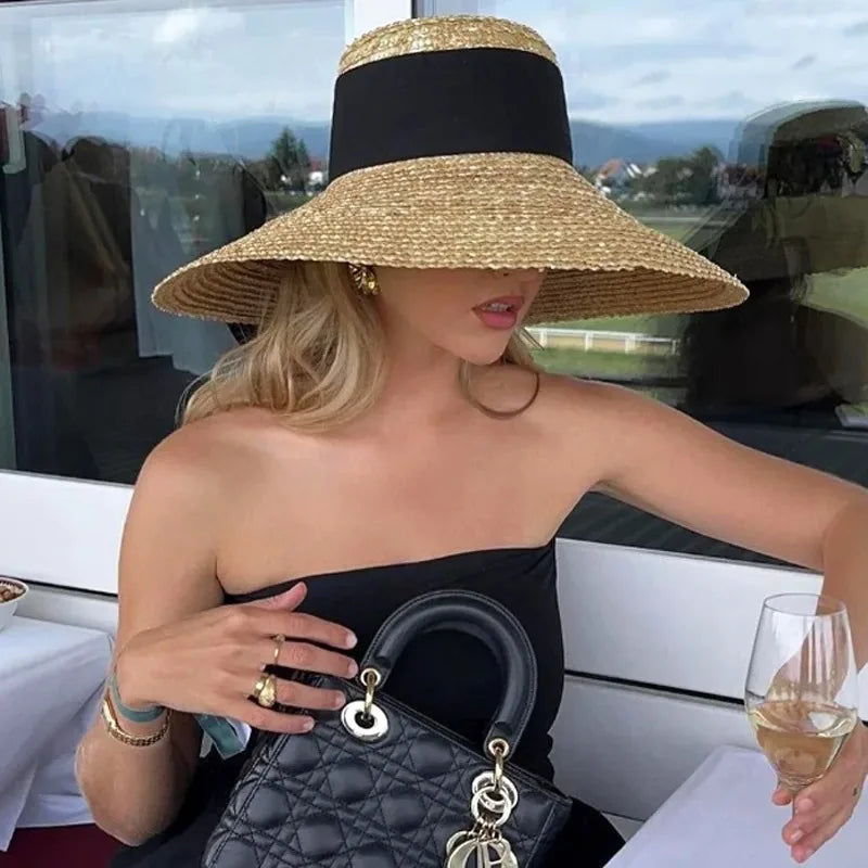 flat top straw hat