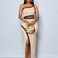 one shoulder dress front view