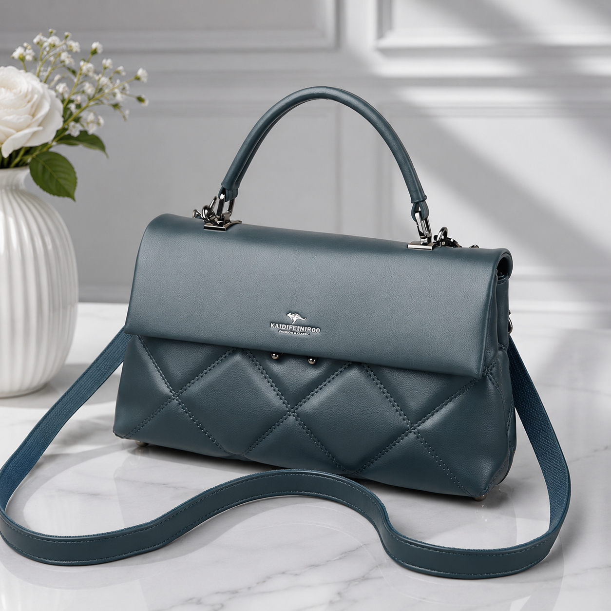 Leather Crossbody Satchel