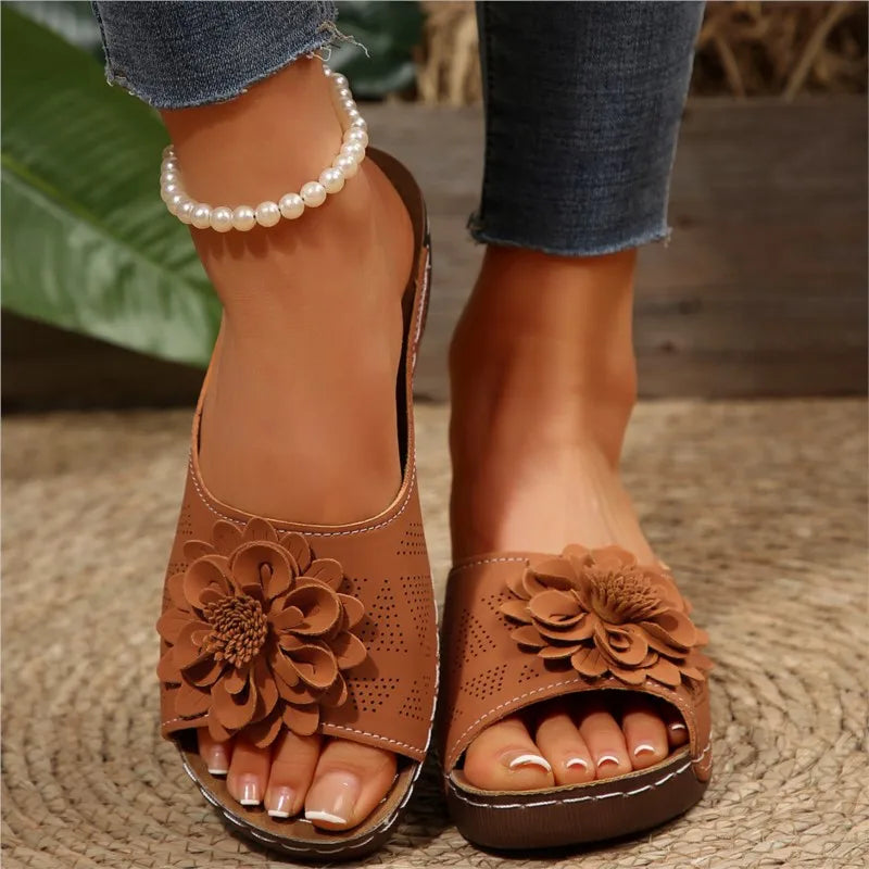 Floral  slide sandals