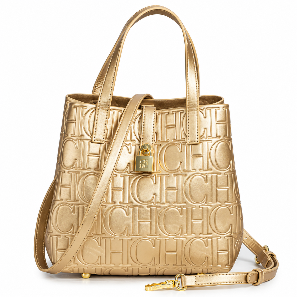 Detachable strap tote handbag