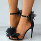 Wedding Shoes Bridal Ribbon Pointed Top