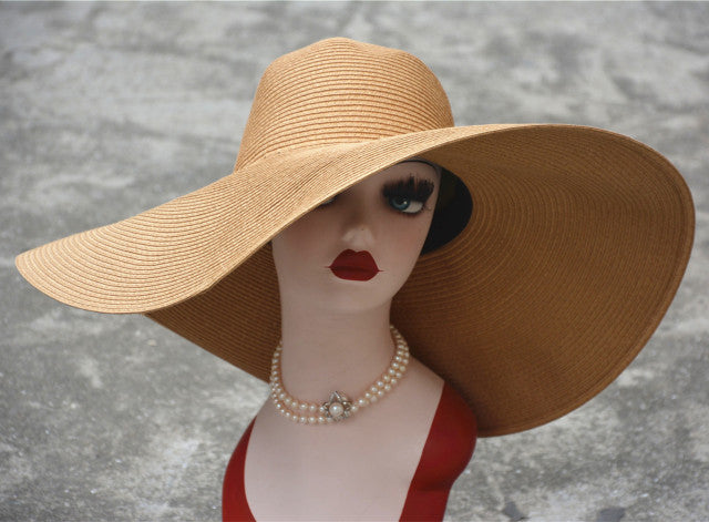 Straw Sun Hat: Wide Brim Roll Up Hat