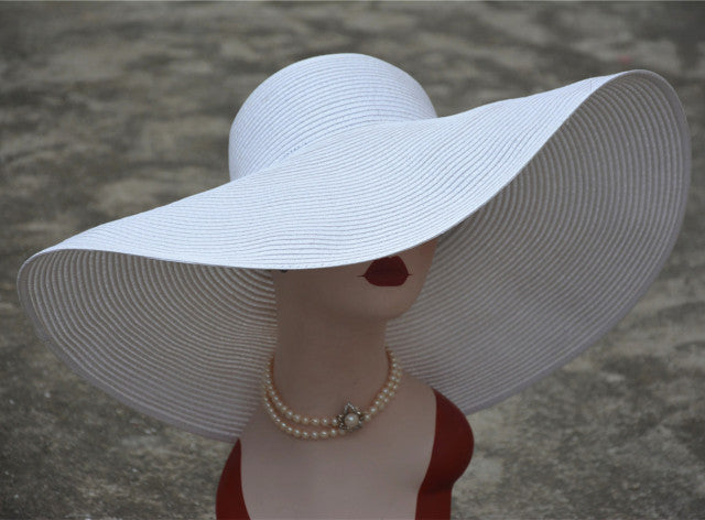 Straw Sun Hat: Wide Brim Roll Up Hat – greatexpectation