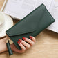 CLUTCH PURSE: TASSEL COIN PURSE SIMPLE ZIPPER CLUTCH
