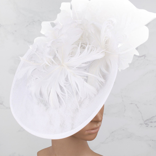 White Bridal hat