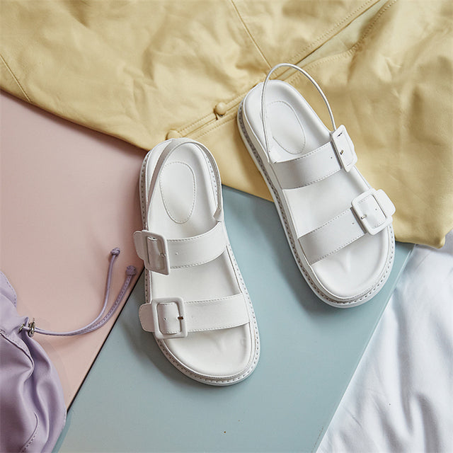  White Flat sandals