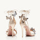 Ankle Strap Sandals Butterfly  High Heel Prom Pump