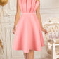 Pink pleated dress