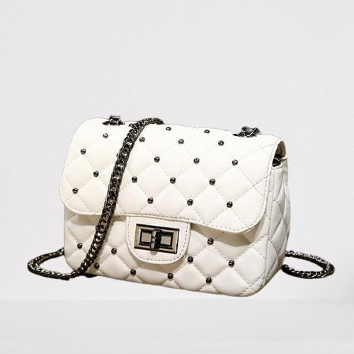 Vintage Rivet Small Square Crossbody Bags