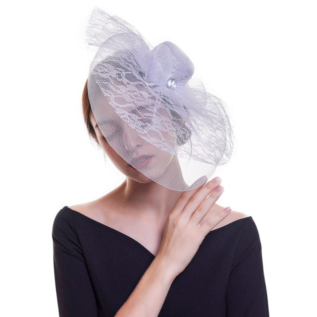 White Fascinator Hat