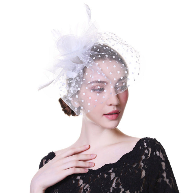 White Fascinator Hat