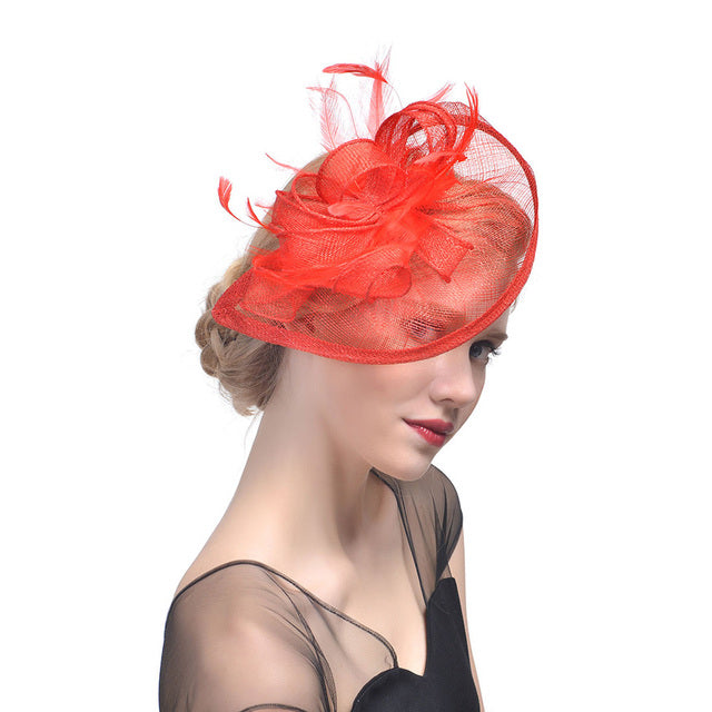 Kentucky Derby Fascinator Hat: Party Cocktail  Hat Wedding clip