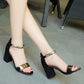 Black Ankle Strap Heels