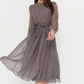 Black chiffon dress