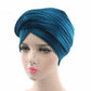 Ladies Turban: Long Tailed Plain Cap