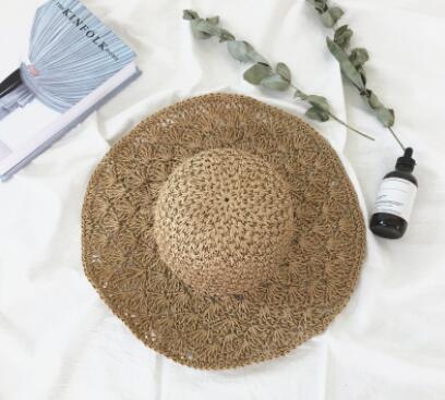 Handmade Crochet Ladies Straw Hat