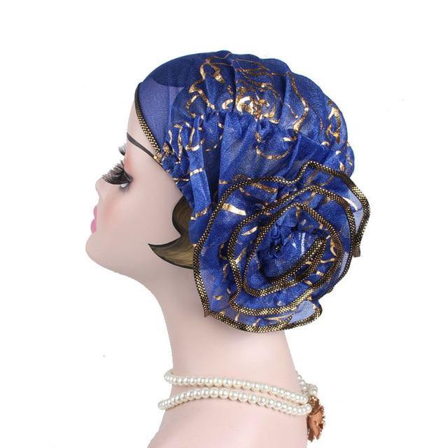 greatexpectation Big Flower Muslim Hijab Headwear freeshipping - greatexpectation