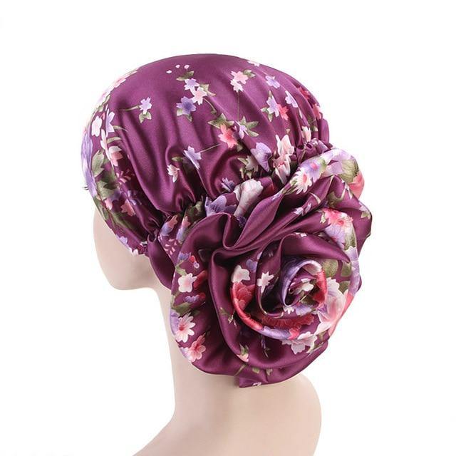 greatexpectation Big Flower Muslim Hijab Headwear freeshipping - greatexpectation