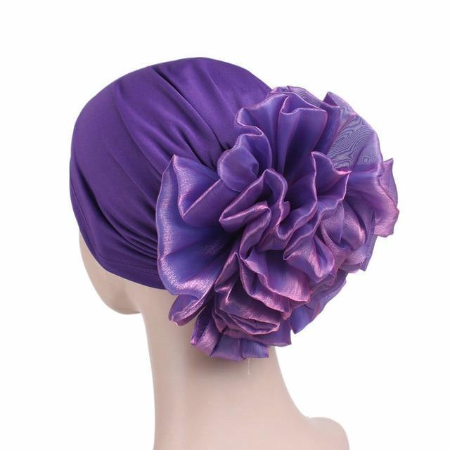 greatexpectation Big Flower Muslim Hijab Headwear freeshipping - greatexpectation