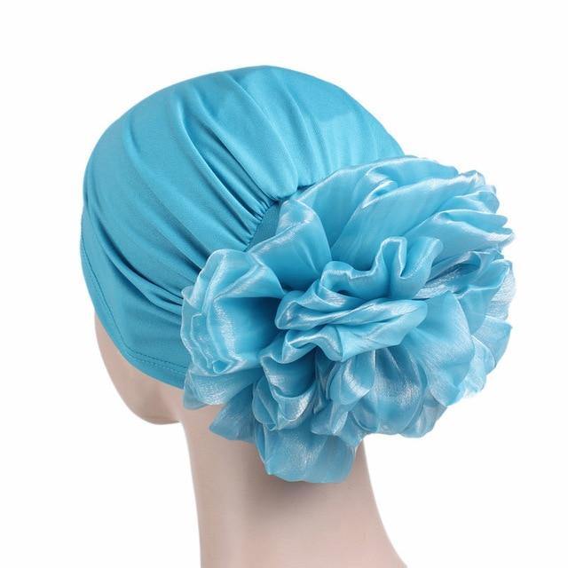 greatexpectation Big Flower Muslim Hijab Headwear freeshipping - greatexpectation