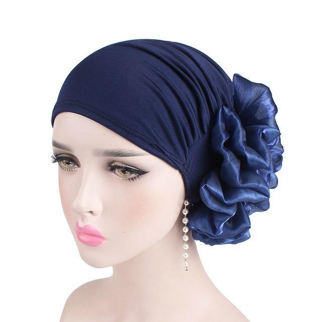 greatexpectation Big Flower Muslim Hijab Headwear freeshipping - greatexpectation