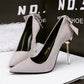 Metal Heel Bowknot Women Shoes