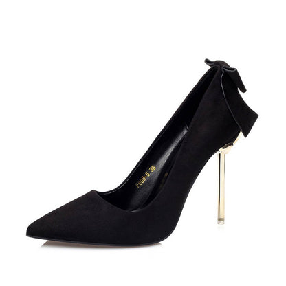 Metal Heel Bowknot Women Shoes