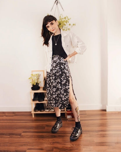 Sexy Leopard Print Summer Skirt Women Split High Waist Floral Skirts Fashion Tight Open Beach Wraps Casual Skirts Flower Clothes