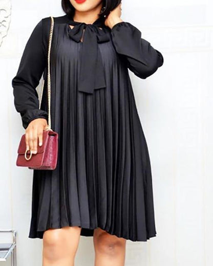 Black plus size dress