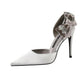 White Pointed Toe Pumps
