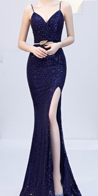 Sexy Sequined Evening Dress