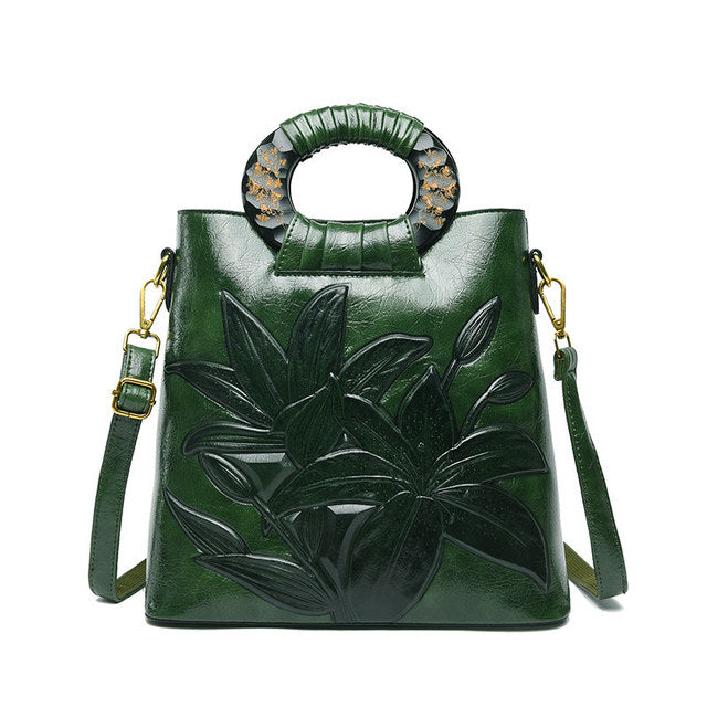 Designer floral handbags