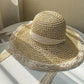 Breathable Lace Foldable Handmade Straw Hat