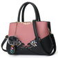 Embroidered bags: Embroidered Leather Messenger Bags