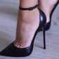 Tikicup Patent Leather Women Ankle Strap