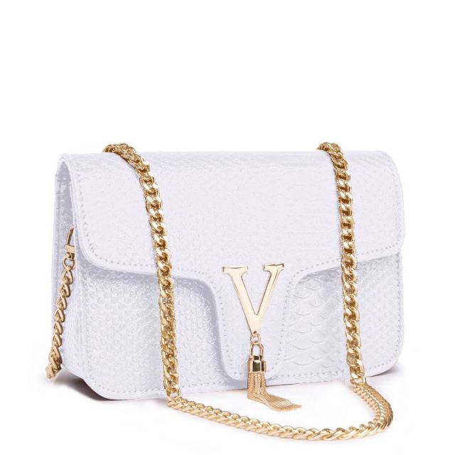 Chain bags: Stone Pattern Crossbody shoulder Bags
