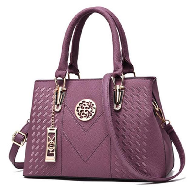 Leather handbags: Embroidery Women Leather Handbags Bags