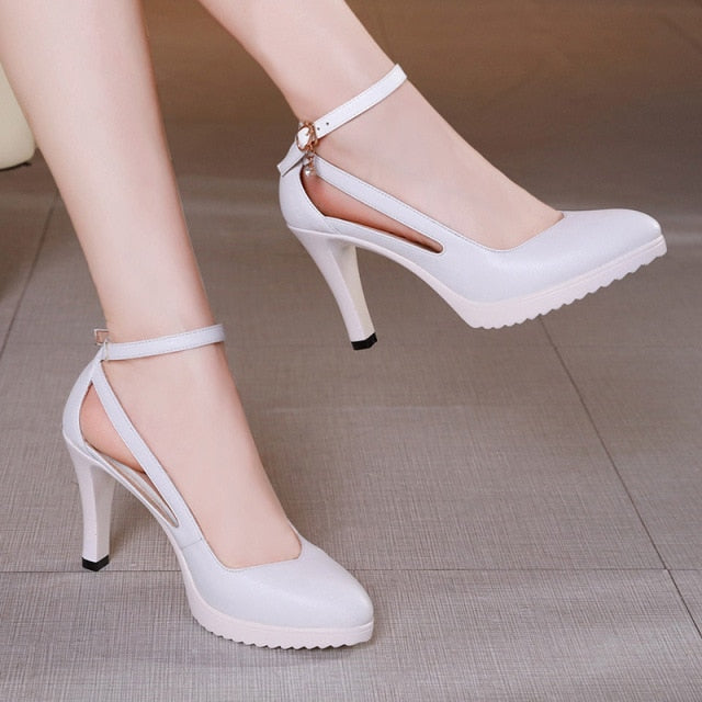 Women High Heels Shoes Fashion Pointed Toe