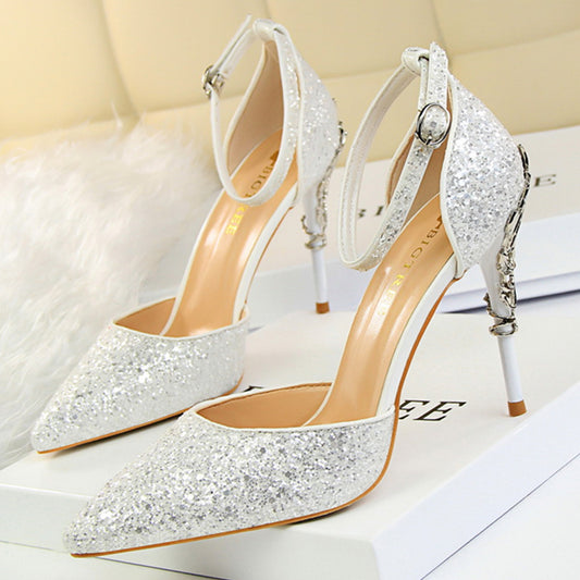 Silver Bling Sweet Wedding Shoes