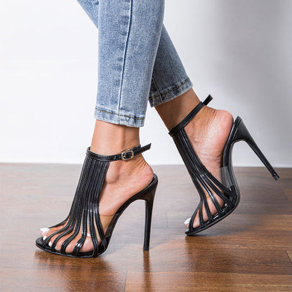 Black Strappy Shoes