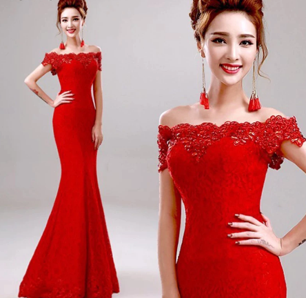 Red prom dress